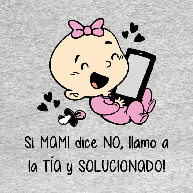 Si mami dice no, llamo a la tía y solucionado (versión niña). by Yolanda84